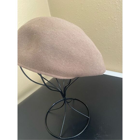 Country Gentleman London Driving Cap Tan 100% Wool Winter Newsboy Hat Size M - Picture 3 of 8